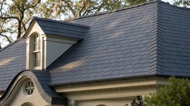 Roofing work in progress